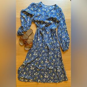 Long Sleeve Reformation Maxi Dress Lisse